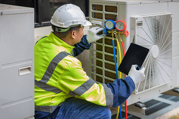 Professional Ductwork Repair technician working in Denmark, WI